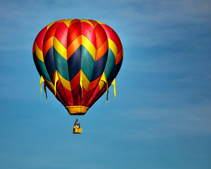 Hot Air Balloon in Flight 4 Photograph by James Sage