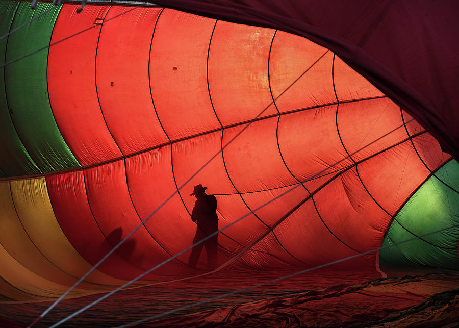 Hot Air Balloon Inside Out Photograph by Fon Denton