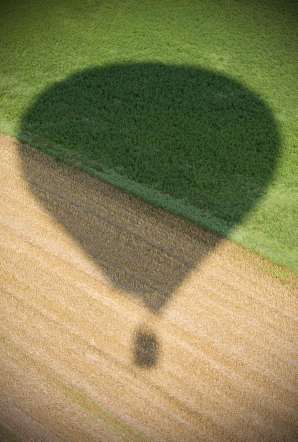 Hot air balloon shadow Photograph by Mbbirdy