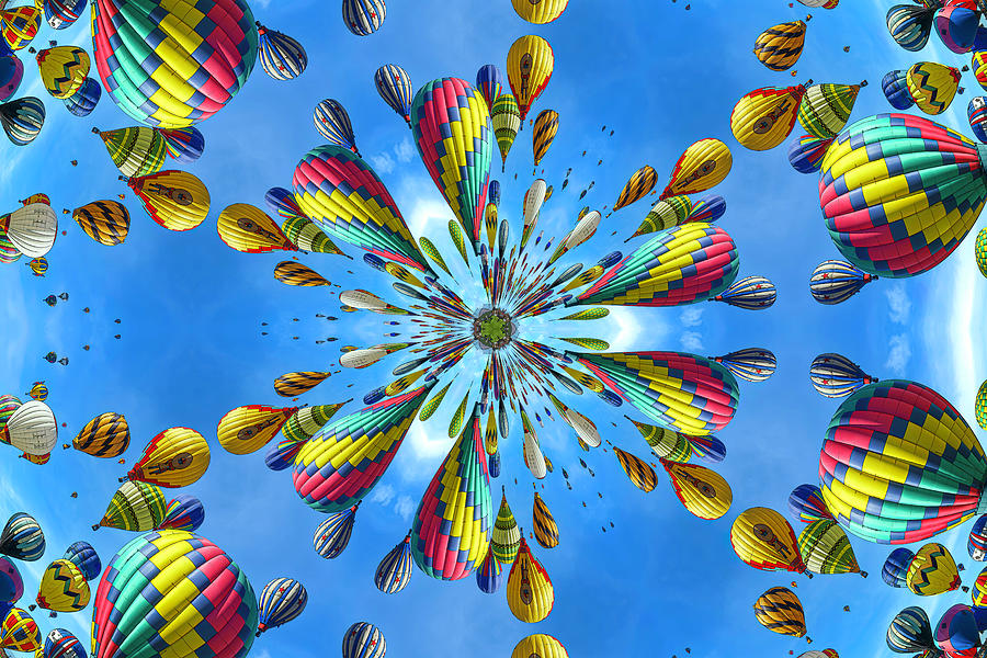 Hot Air Balloon Vortex Photograph by Joe Myeress
