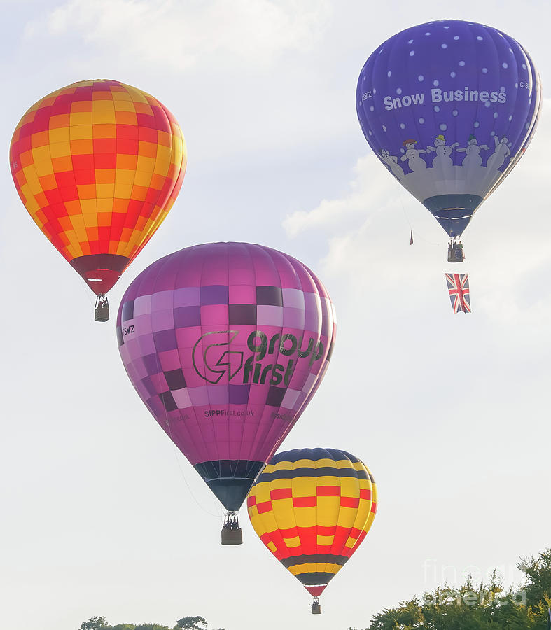 Hot Air Balloons at Bristol International Balloon Fiesta. Photograph by Colin Rayner