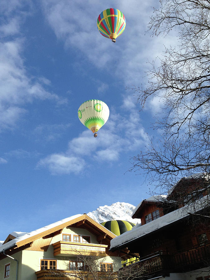Hot Air Balloons, Filzmoos, Austria Photograph by Mark Llewellyn