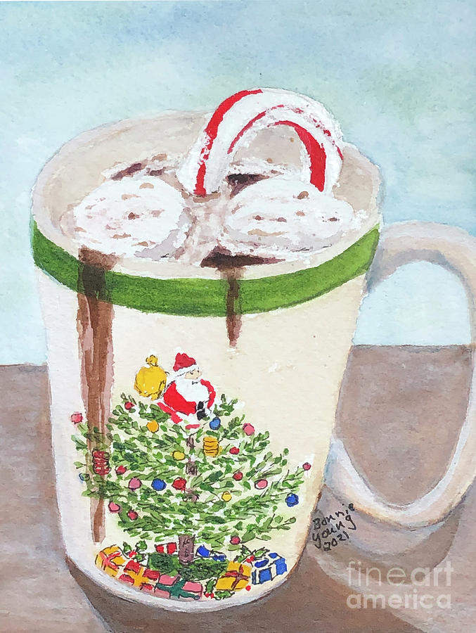 Hot Chocolate Painting by Bonnie Young