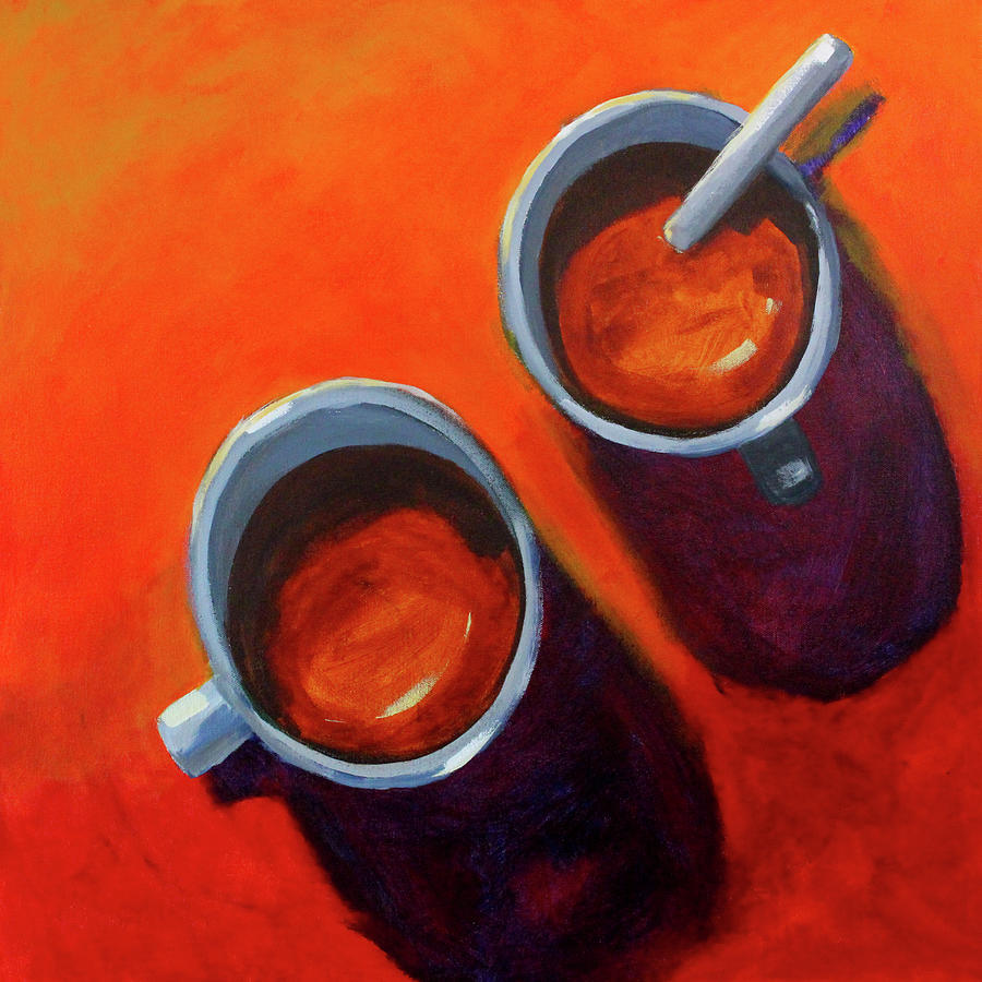 Hot Chocolate Painting by Nancy Merkle