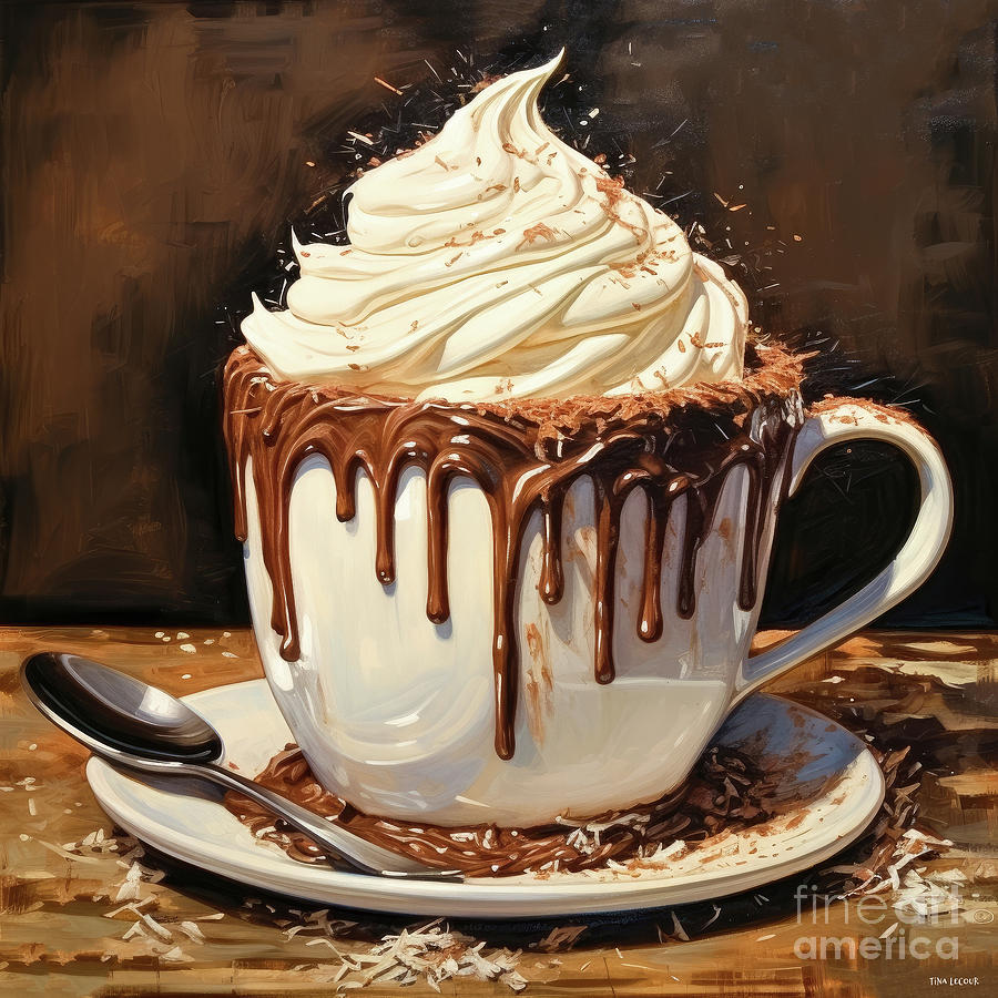 Hot Cocoa Painting by Tina LeCour