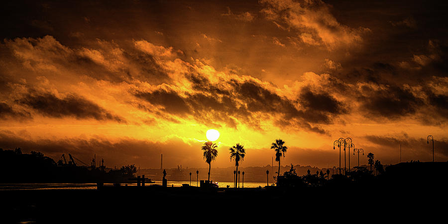 Hot Cuban Sunrise Photograph by Chris Lord