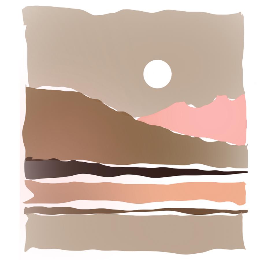 Southwestern Digital Art - Hot Desert Scene by Luisa Millicent