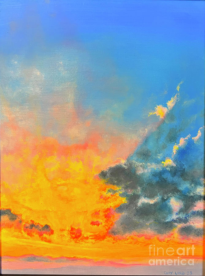 Hot Dusk Painting by Cory Lind