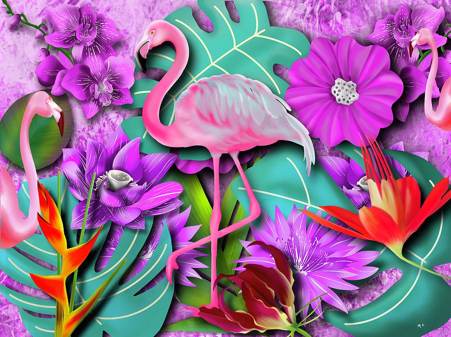 Flamingo Painting - Hot Flamingo by Mark Taylor