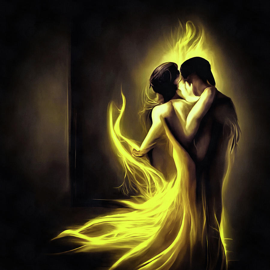 Hot Love 04 Burning Flames Digital Art by Matthias Hauser