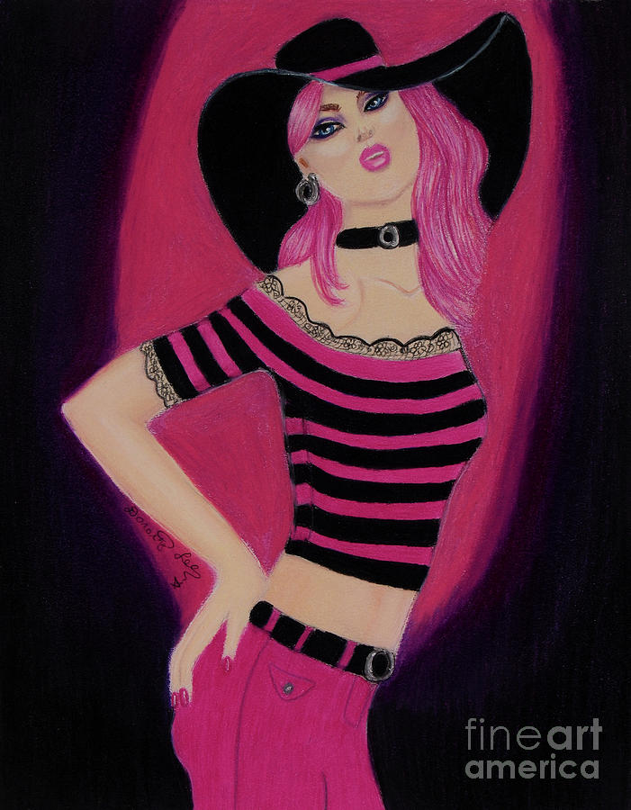 Hot Pink Painting by Dorothy Lee