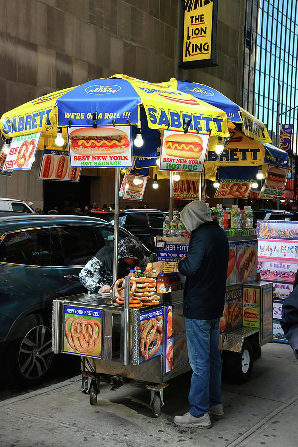 Hot Pretzel Stand, New York City Photograph by Jerry Griffin