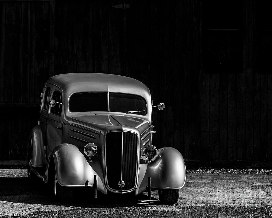 Hot Rod Vintage Car Black and White 810 Photograph by Edward Fielding