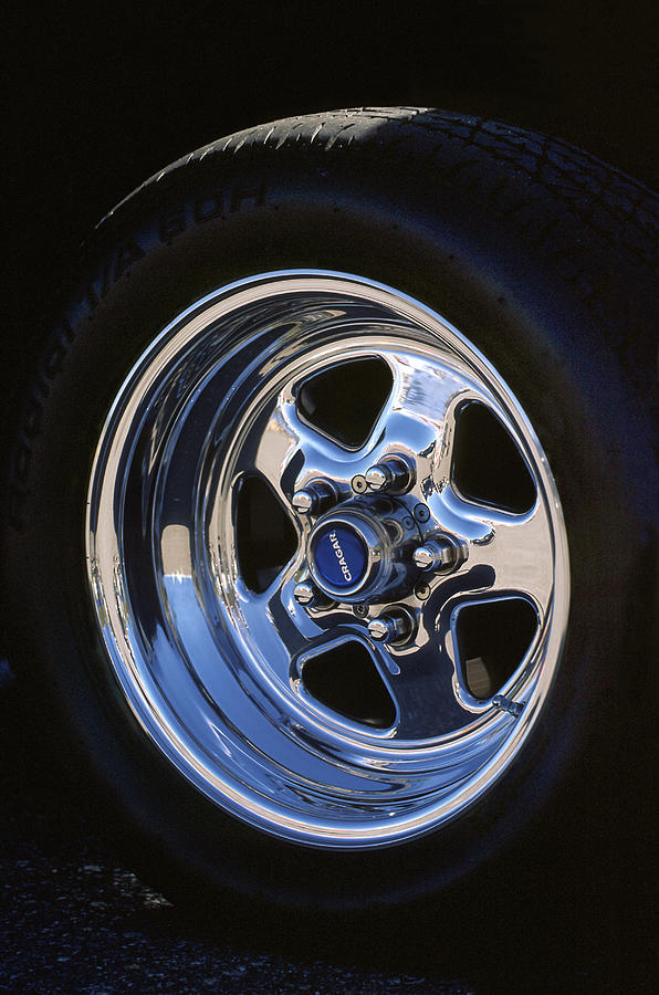 Hot rod wheel Photograph by Diane Miller