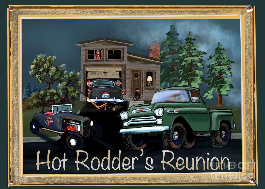 Hot Rodders Reunion Digital Art by Doug Gist