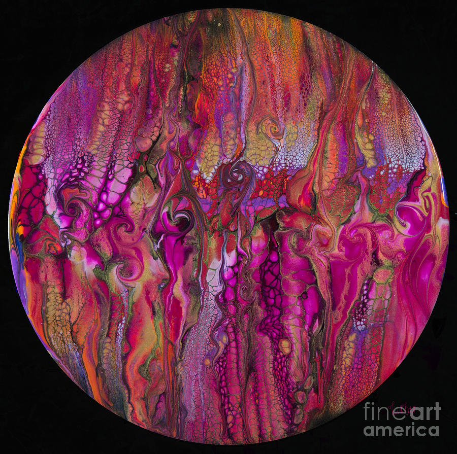  Hot Dot  Exotic Spot 8156 Painting by Priscilla Batzell Expressionist Art Studio Gallery