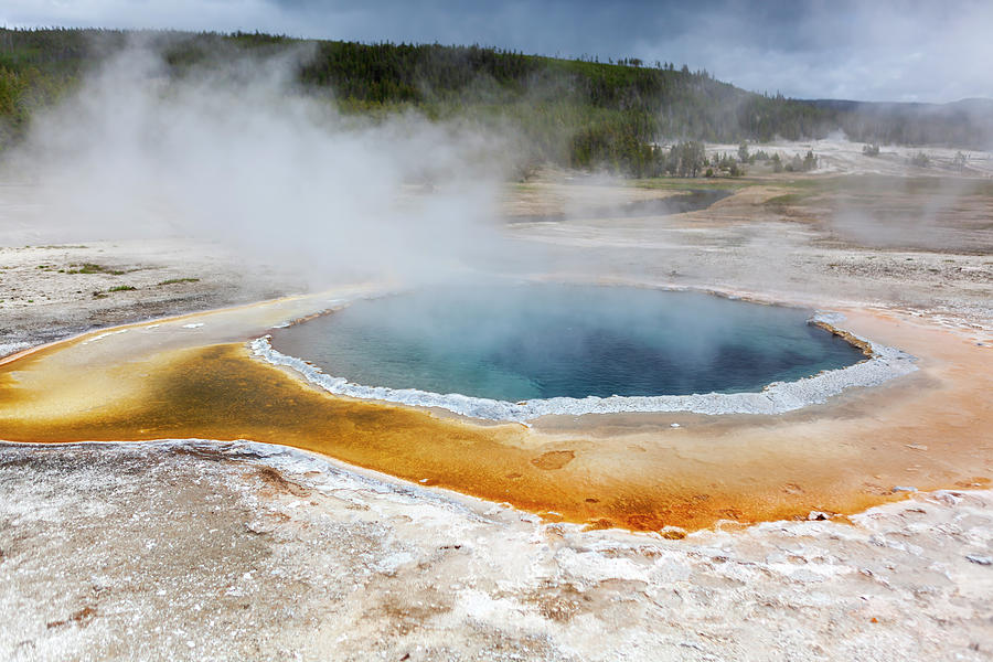 Hot Springs in Yellowstone Digital Art by L Armstrong - Fine Art America