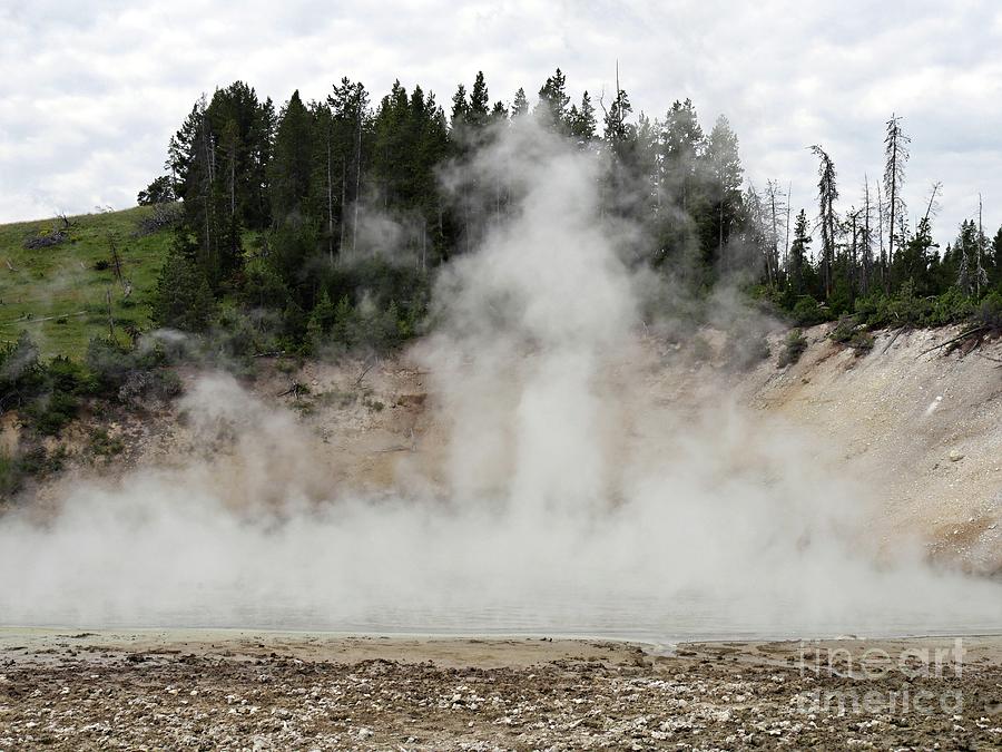 Hot Steamy Mud Volcano Photograph by On da Raks