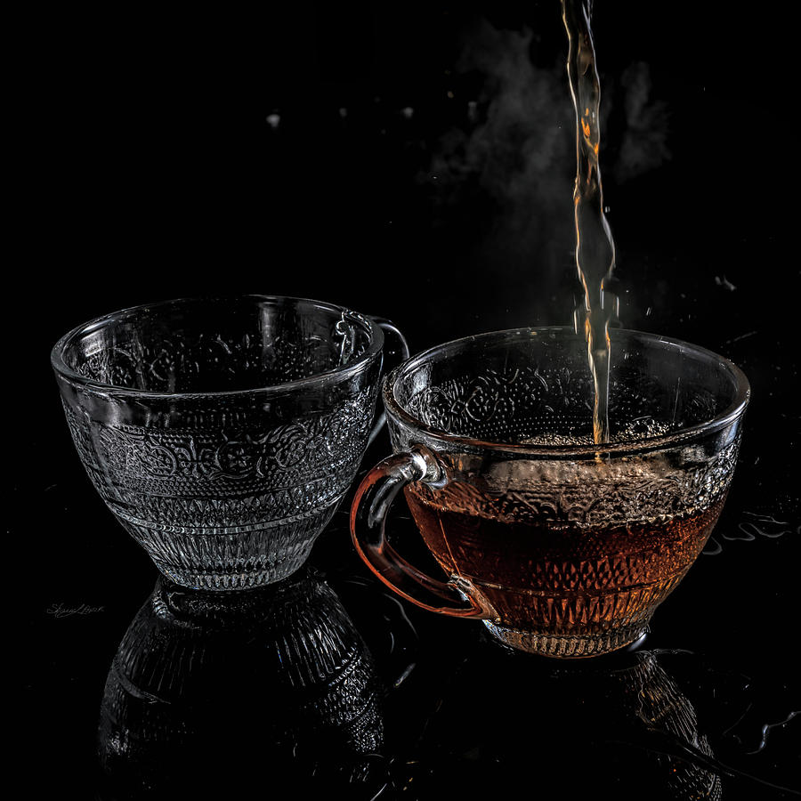 Hot Tea Pour Photograph by Sharon Popek