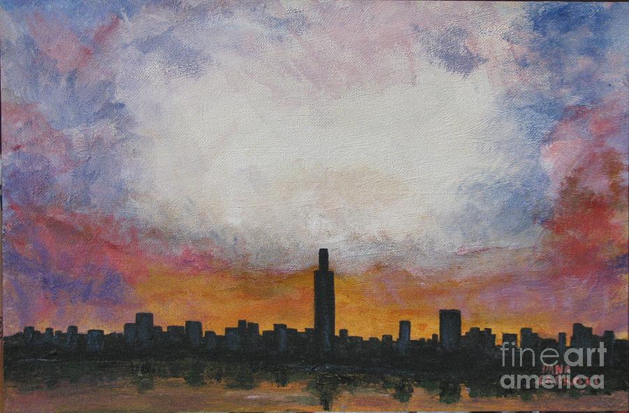 Summer Painting - Hot Town Summer in the City by Dana Carroll