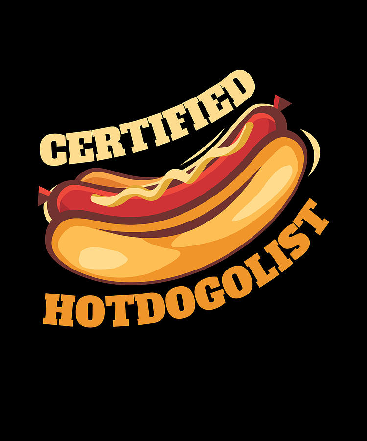 HotDogolist Fast Food Sausages Digital Art by Moon Tees - Fine Art America