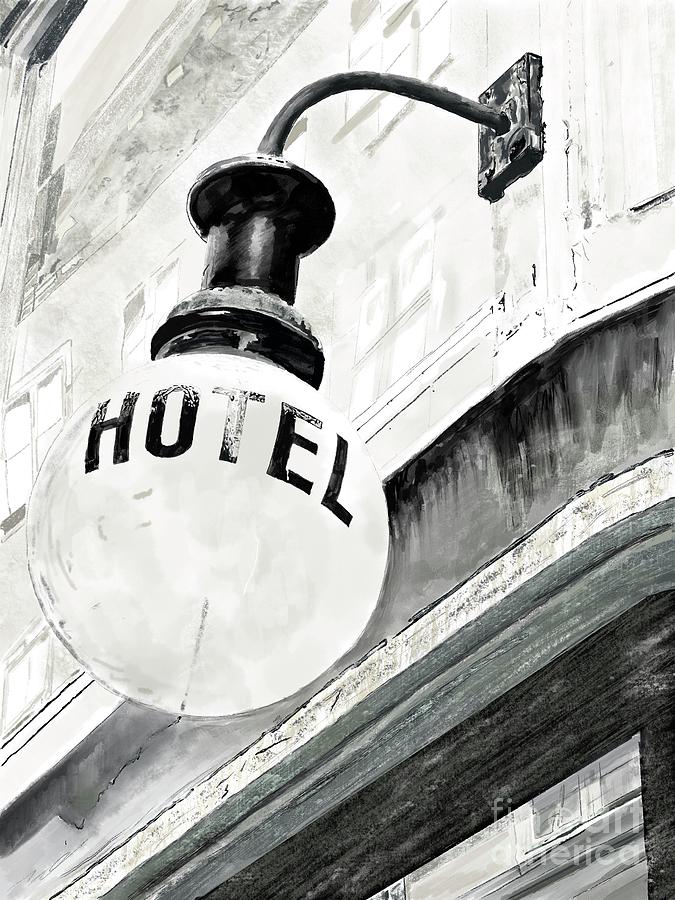 Hotel Drawing by Beth Saffer