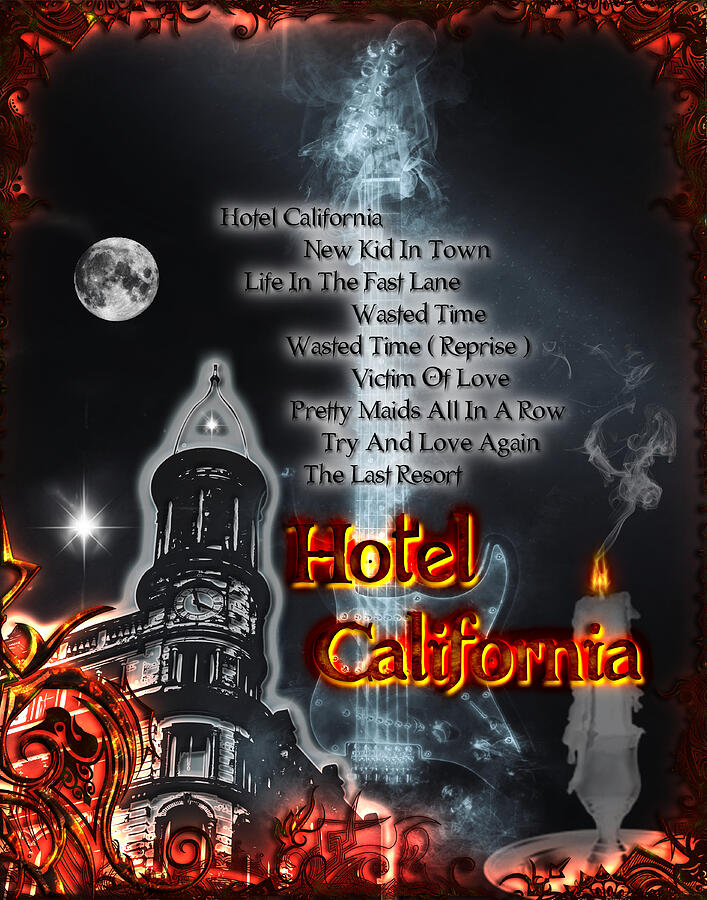 Hotel California Digital Art by Michael Damiani