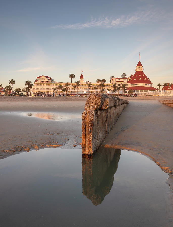 San Diego Photograph - Hotel Del Coronado Reflection by William Dunigan