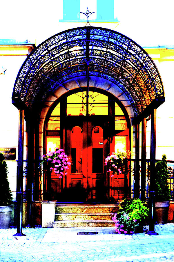 Hotel Entrance In Sopot, Poland Photograph by John Siest