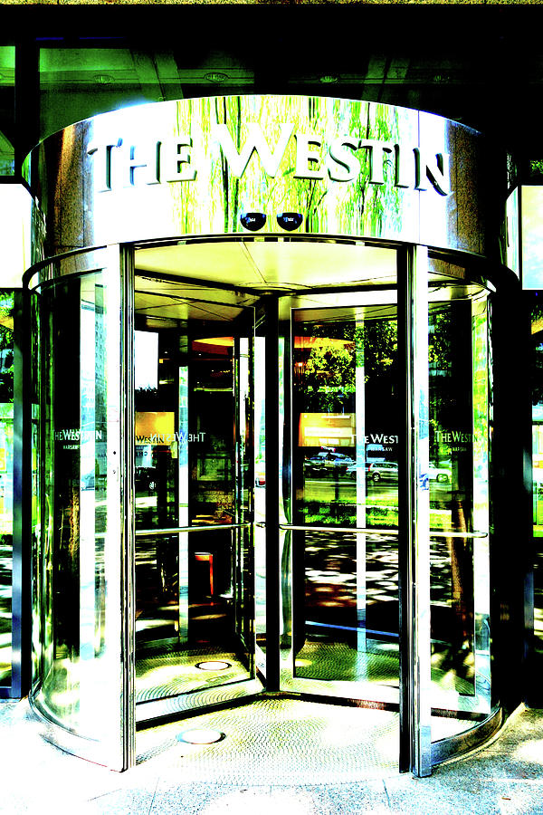 Hotel Entrance In Warsaw, Poland 2 Photograph by John Siest