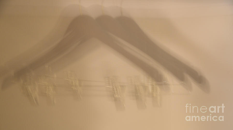 Hotel Hangers Abstract Photograph by Kae Cheatham