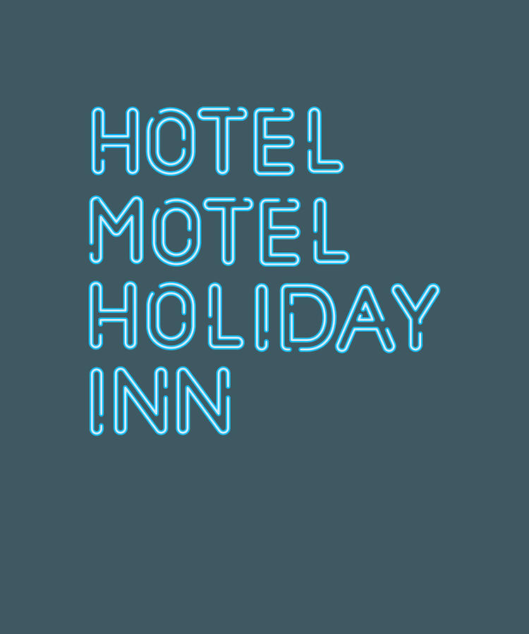 Hotel Motel Holiday Inn humor Painting by Sebastian Richards - Fine Art ...