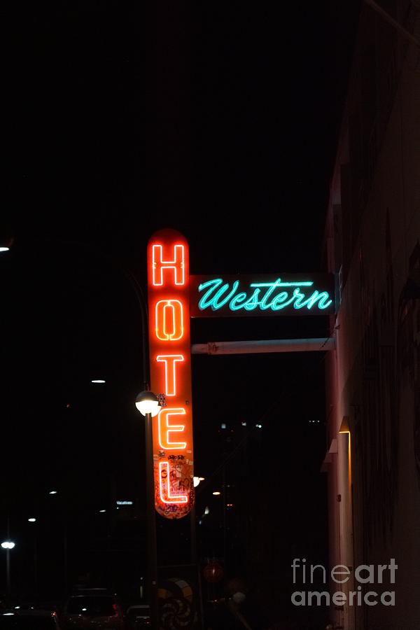 Hotel Western Photograph by Rodney Lee Williams