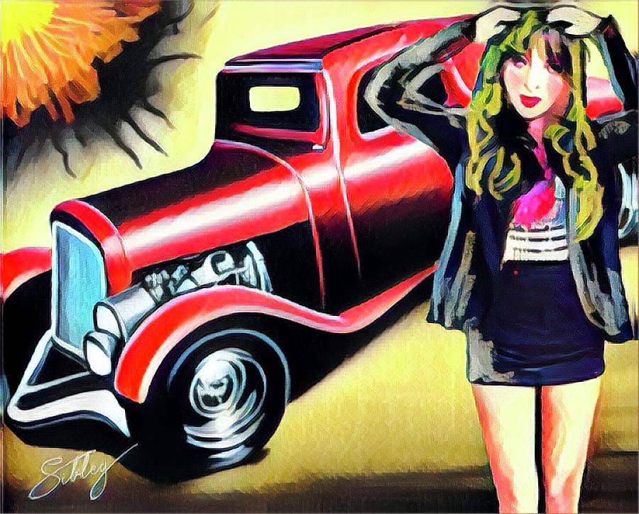 Hotrod Painting by Jean Sibley - Fine Art America