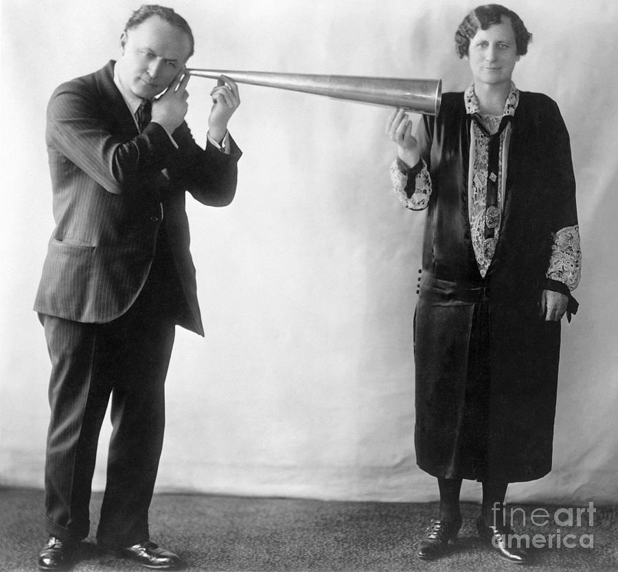 Houdini and Benninghofen, 1926 Photograph by Granger