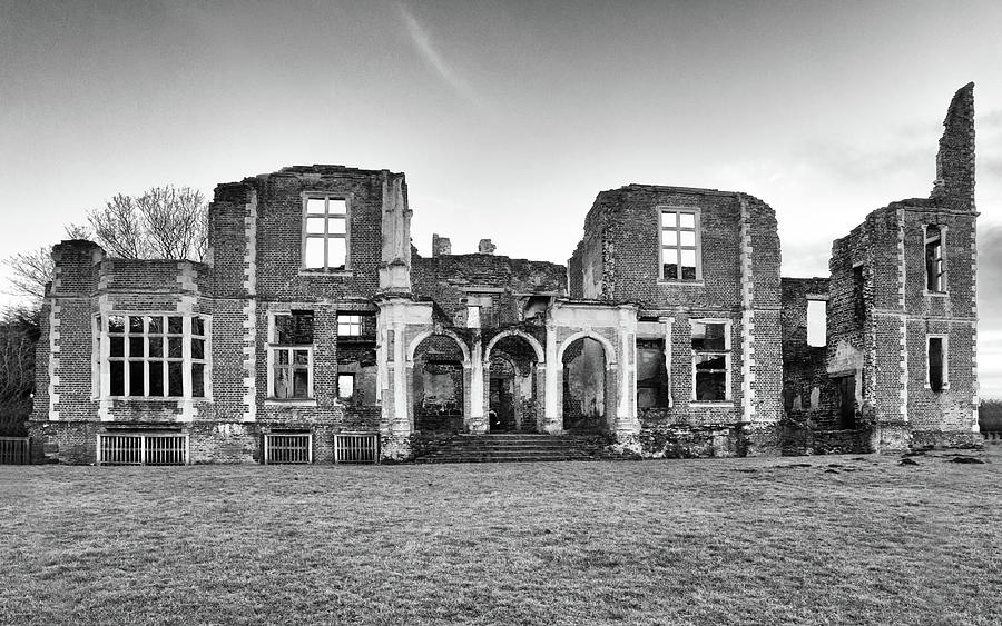 Houghton House Mono Photograph by Framing Places