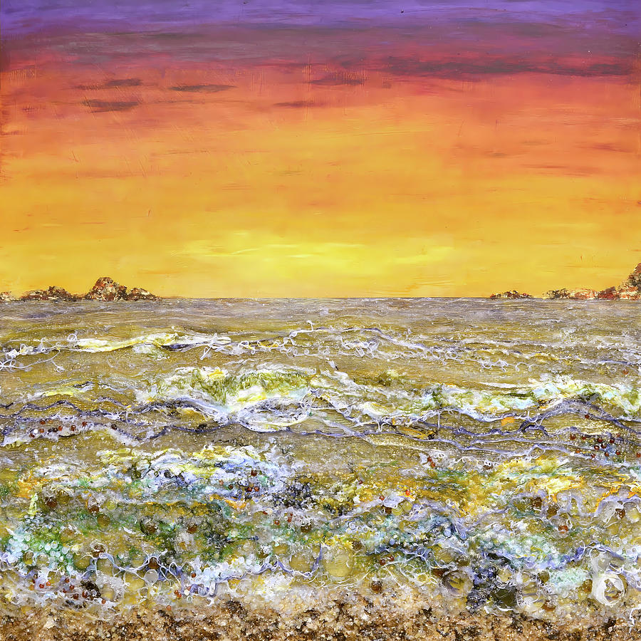 Sunset Painting - Hour of Midas by Regina Valluzzi