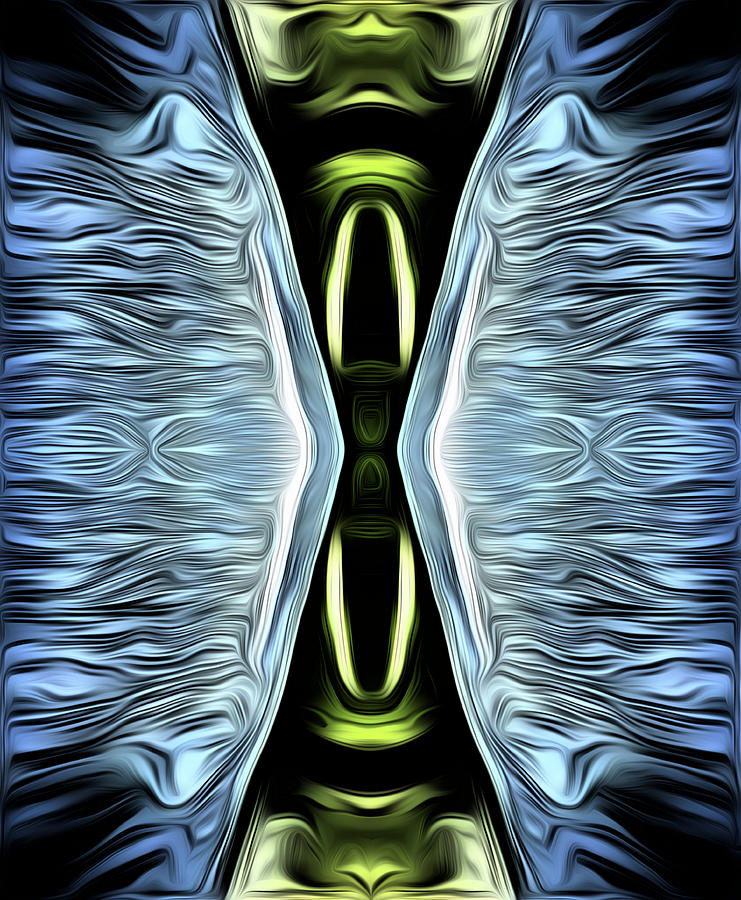 Hourglass Abstract Digital Art by Ronald Mills