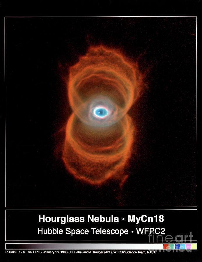Hourglass Nebula, 1995 Photograph by Nasa