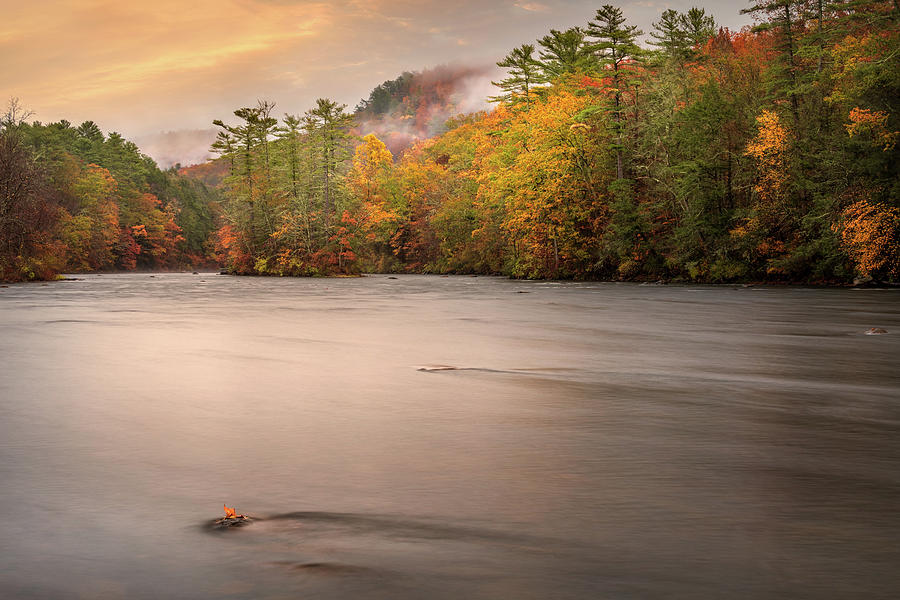 Housatonic River Fall Foliage Photograph by Bill Wakeley
