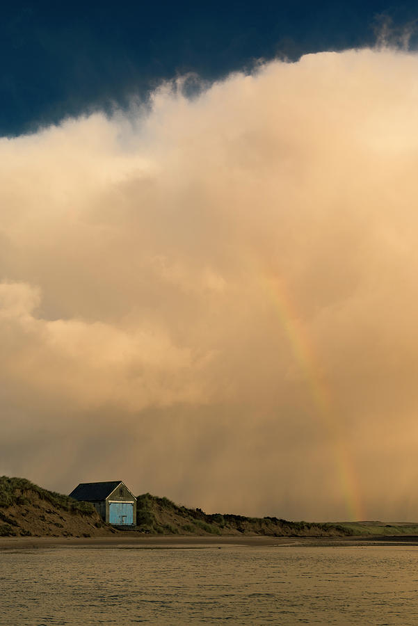 House And Rainbow Photograph