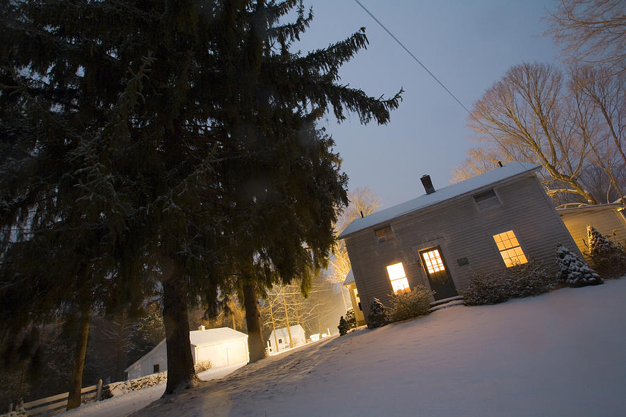 House and Trees Photograph by Vanessa Van Ryzin, Mindful Motion Photography