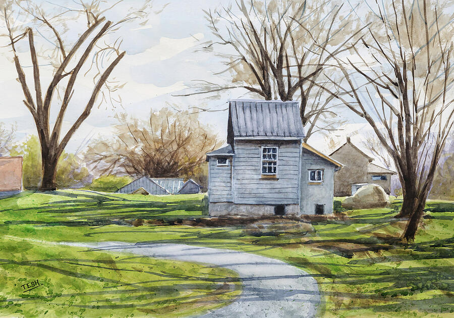House by Tailrace Painting by Tesh Parekh