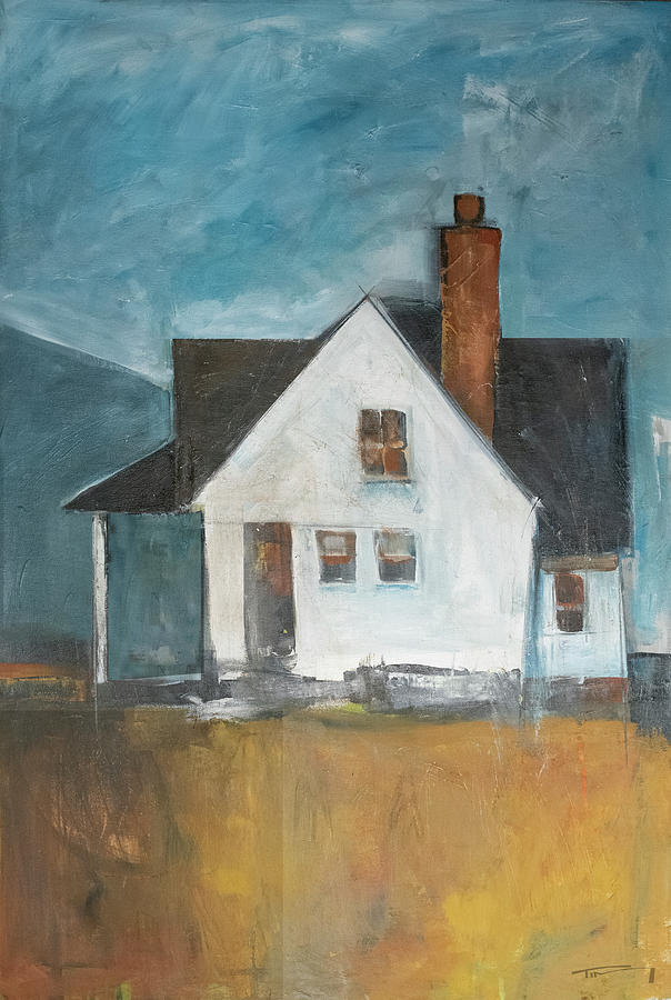 House By The Hill Painting by Tim Nyberg