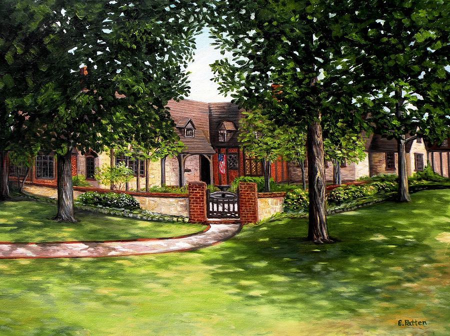 House in Dallas Painting by Eileen Patten Oliver