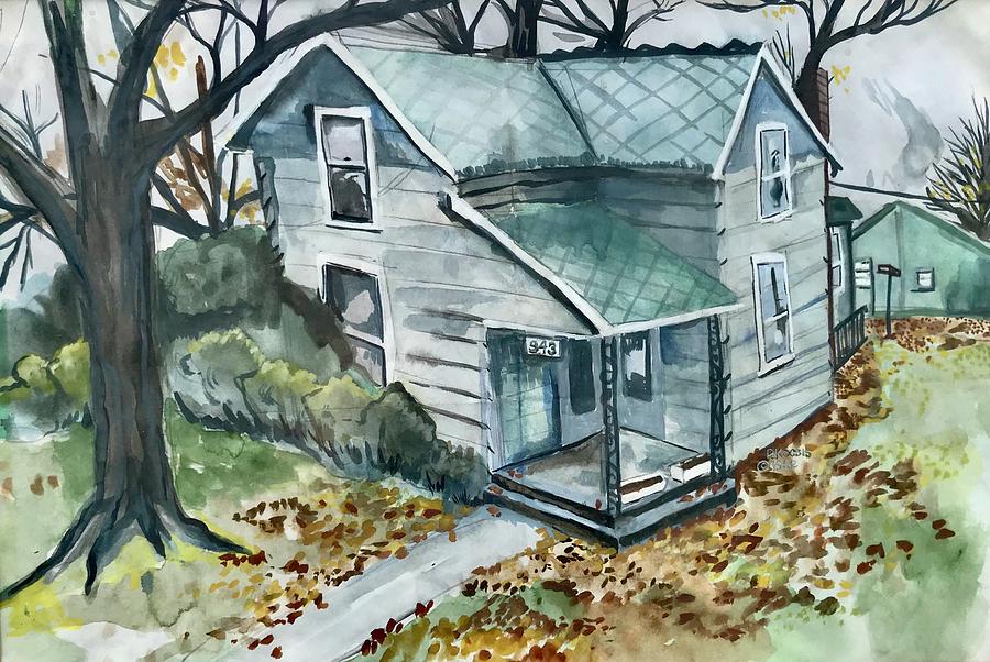 House in Mishawaka Painting by Rollin Kocsis