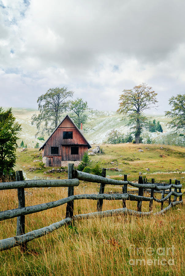 House in mountain village Photograph by Jelena Jovanovic
