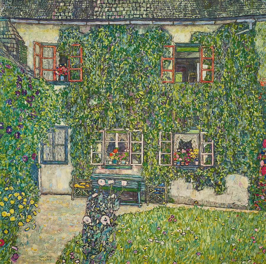 klimt garden paintings