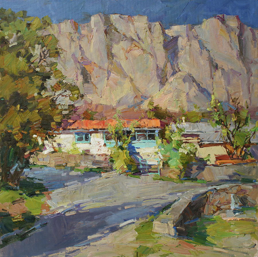 SP4 House in the mountain Painting by Sergey Pozdeev SP4 House in the mountain Painting by Sergey Pozdeev