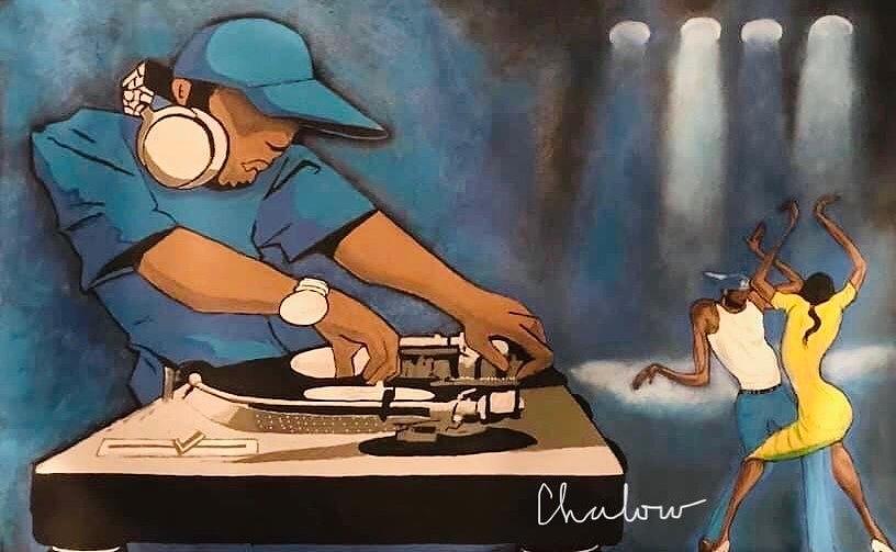 House Music Mix Painting by Charles Young